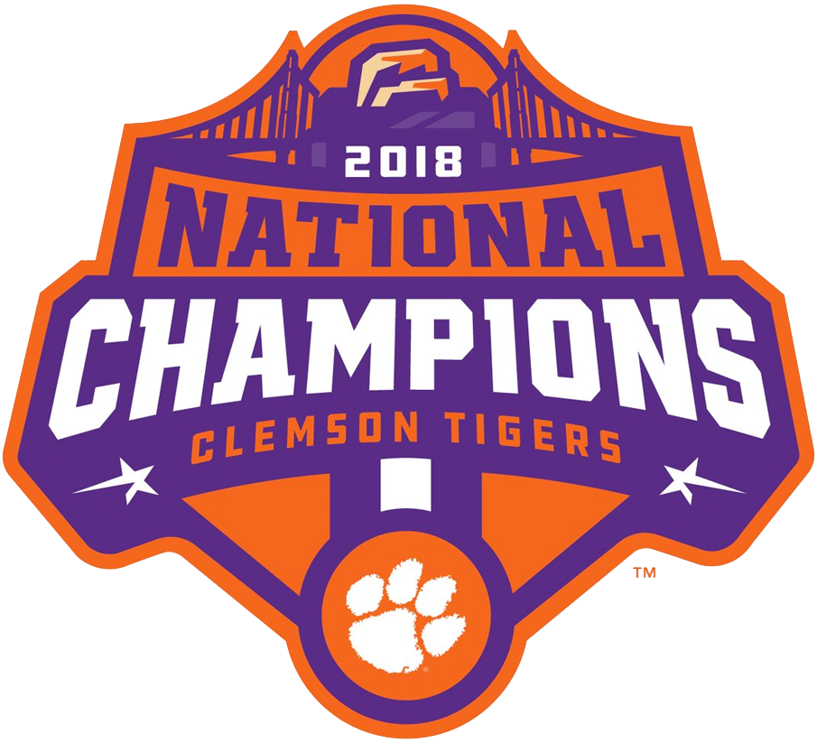 Clemson Tigers 2018 Champion Logo diy DTF decal sticker